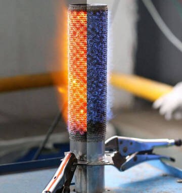 FeCrAI Fiber Mat for radiant burners and gas infrared burners 1 FEFeCrAI fiber sintered felt